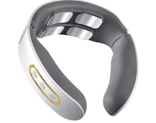 Cordless Heated Neck Massager with EMS Therapy & Deep Relief