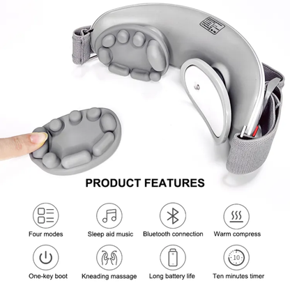 Heated Eye Massager with Bluetooth & Heat Compression