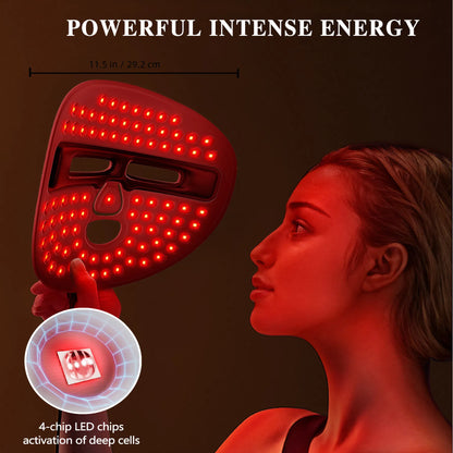 LED Red Light Therapy Face Mask for Skincare
