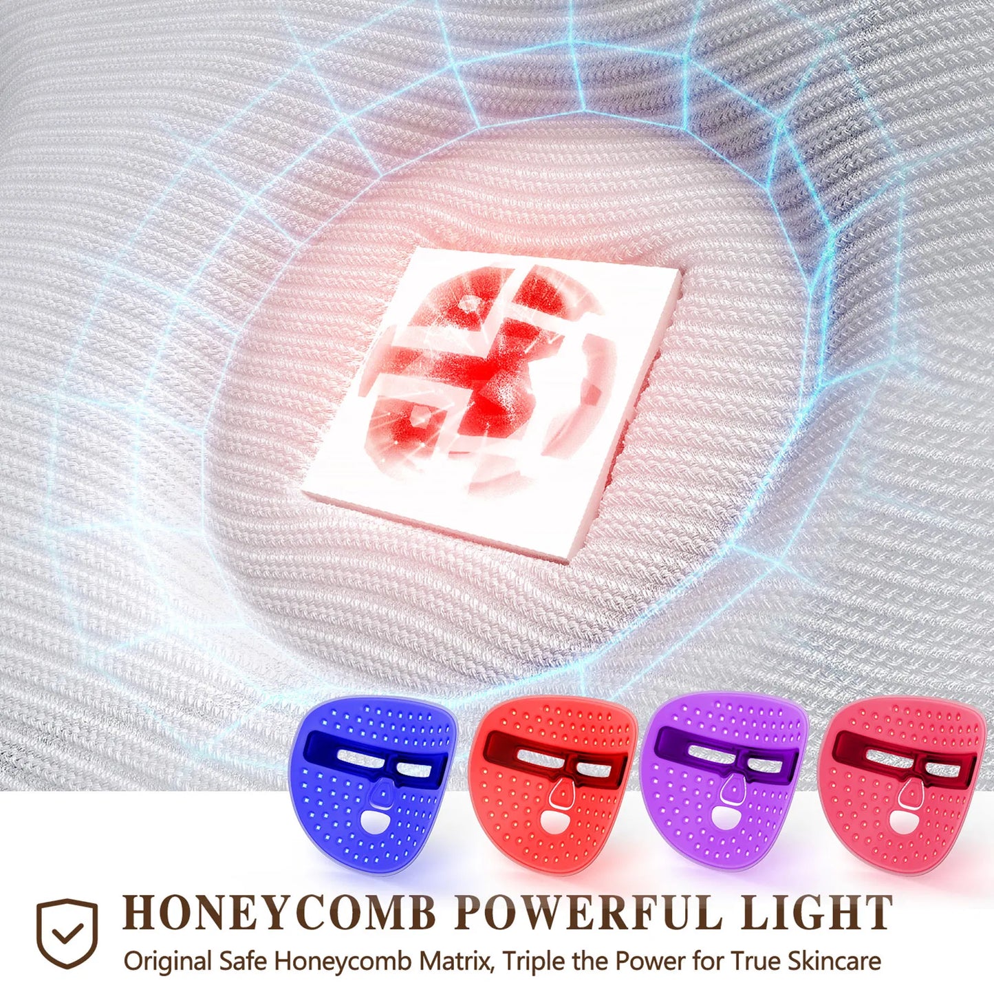 LED Red Light Therapy Face Mask for Skincare
