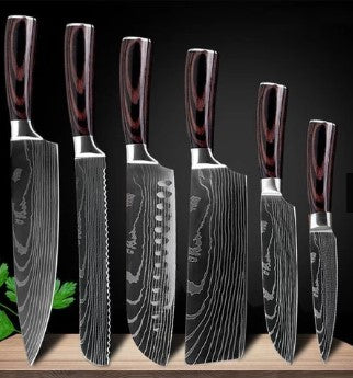 Professional Chef Knife Set (6–8 Pieces)