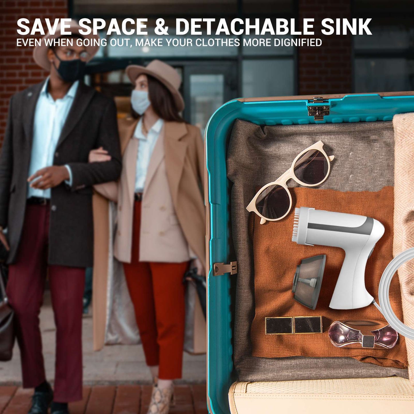 Portable Handheld Clothes Steamer for Travel & Home