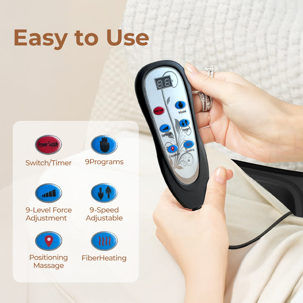 Heated Massage Chair Pad with Vibration