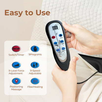 Heated Massage Chair Pad with Vibration