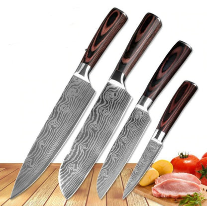 Professional Chef Knife Set (6–8 Pieces)