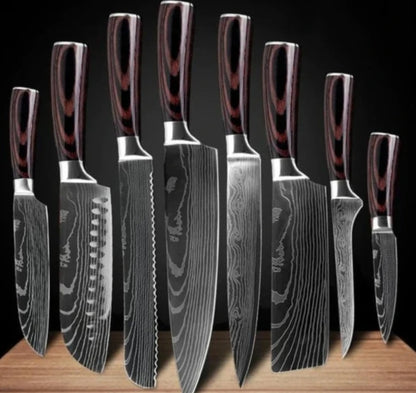 Professional Chef Knife Set (6–8 Pieces)