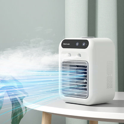 Portable Mini Air Cooler with Mist & LED Light