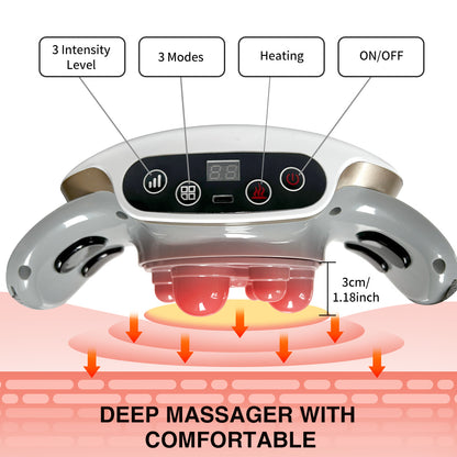 Cordless Heated Deep Tissue Massager for Instant Pain Relief