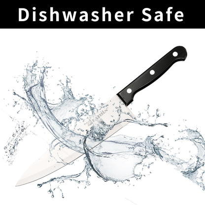 19-Piece German Stainless Steel Knife Set with Block