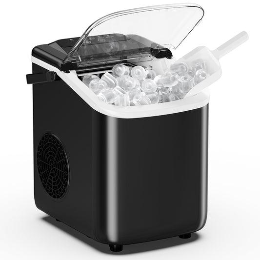 Portable Countertop Ice Maker – 9 Cubes in 6–8 Min, Quiet Operation