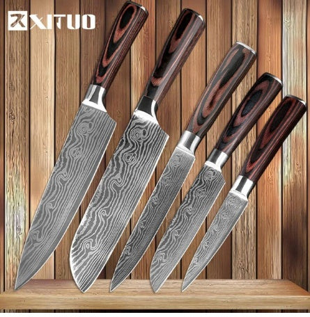 Professional Chef Knife Set (6–8 Pieces)