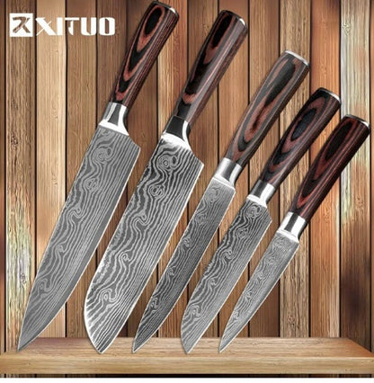 Professional Chef Knife Set (6–8 Pieces)