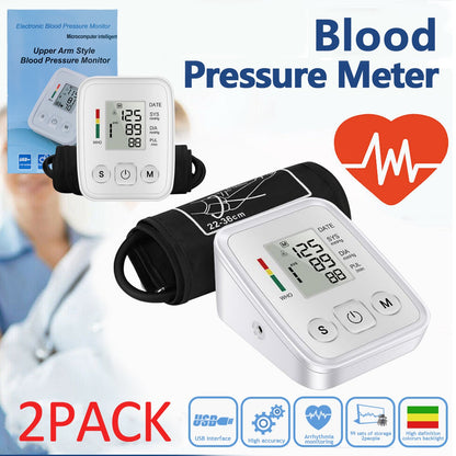 Upper Arm Blood Pressure Monitor with Heart Rate