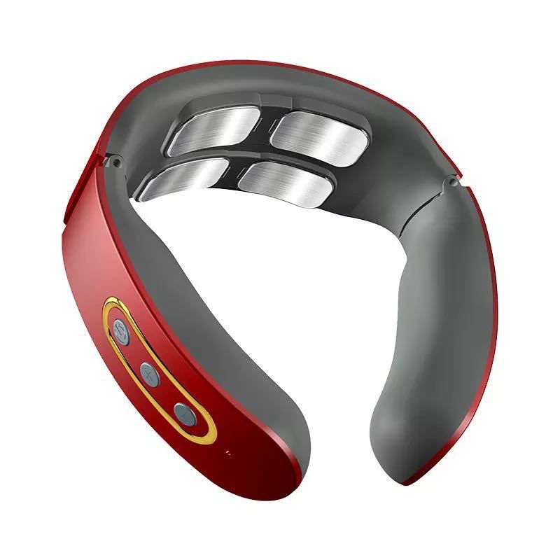 Cordless Heated Neck Massager with EMS Therapy & Deep Relief