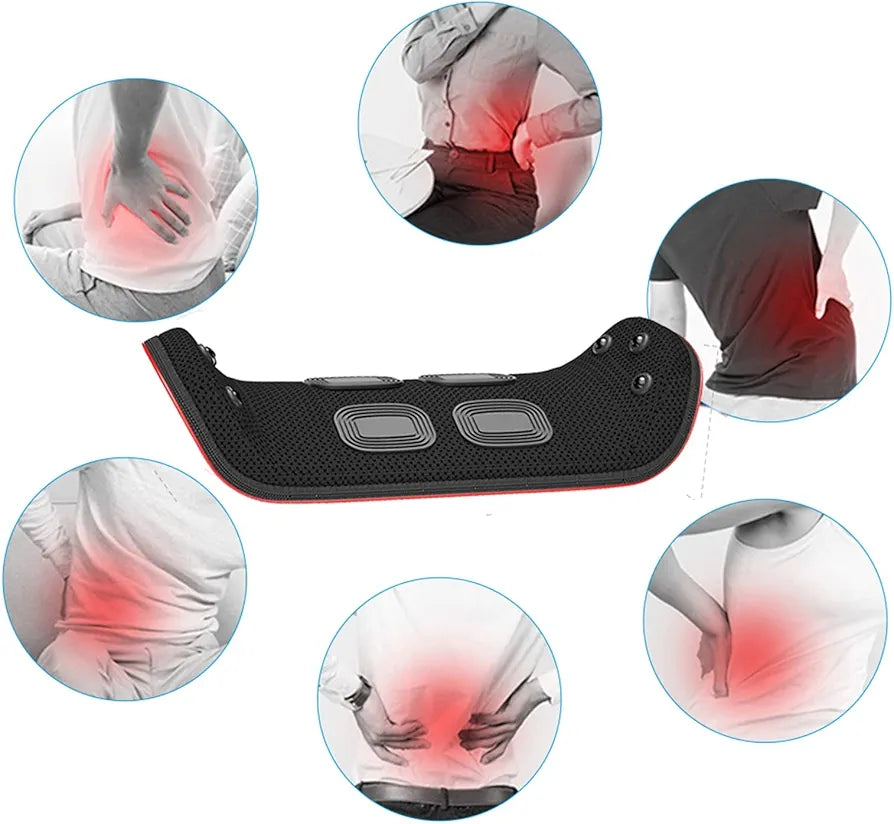 Lumbar Back Massager with Heat & Air Compression
