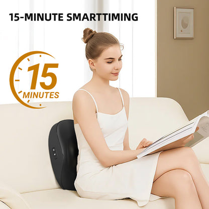 Massage Cushion with Heat for Neck & Back Relief