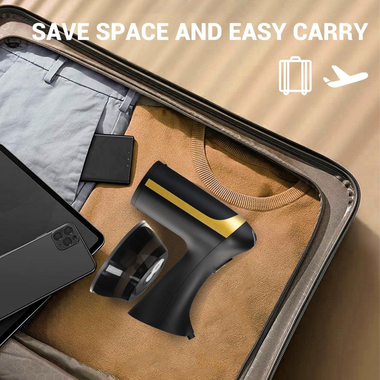 Portable Handheld Clothes Steamer for Travel & Home