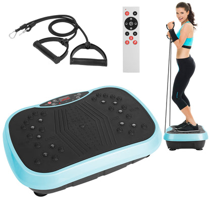Vibration Exercise Platform with Resistance Bands
