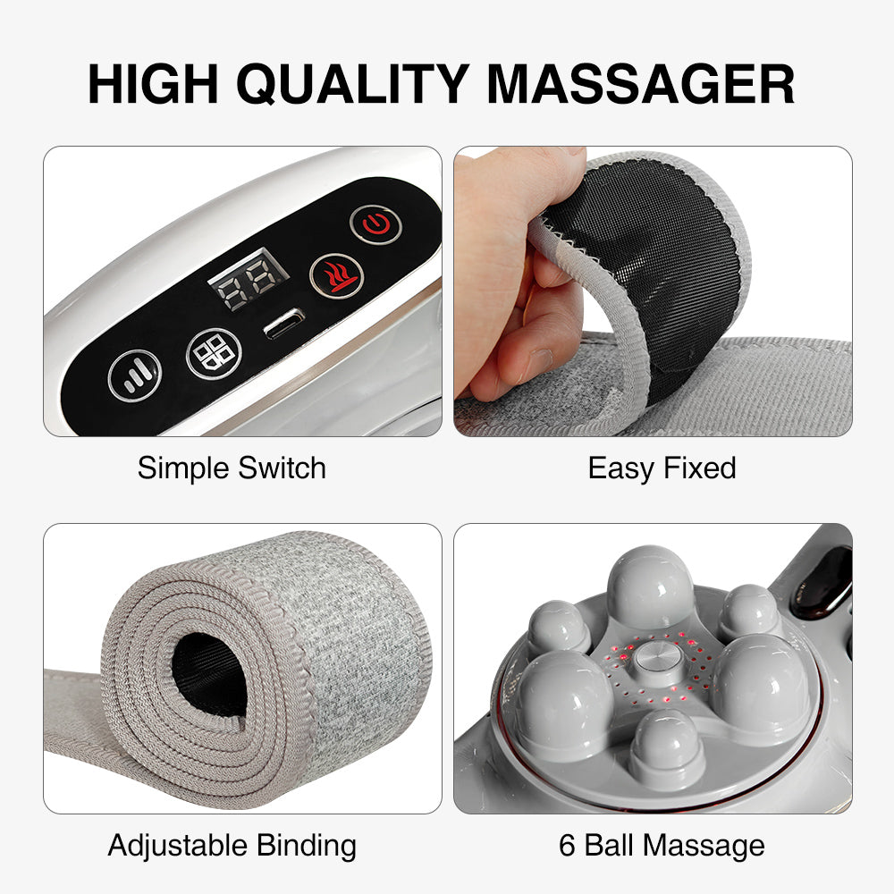 Cordless Heated Deep Tissue Massager for Instant Pain Relief