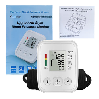 Upper Arm Blood Pressure Monitor with Heart Rate