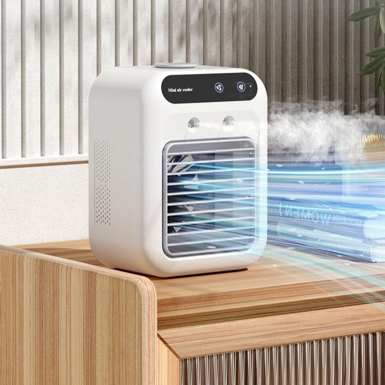 Portable Mini Air Cooler with Mist & LED Light
