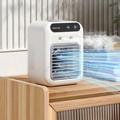Portable Mini Air Cooler with Mist & LED Light