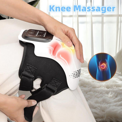 Heated Knee Massager with LED & Heat Therapy