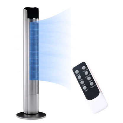 Bladeless Tower Fan with Remote – 35-Inch Quiet Oscillating Fan for Indoor Cooling