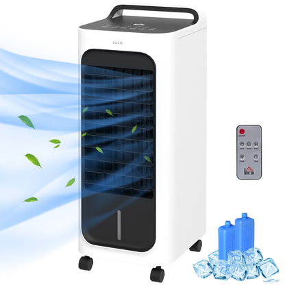 Portable Room Air Cooler with Remote & Ice Packs