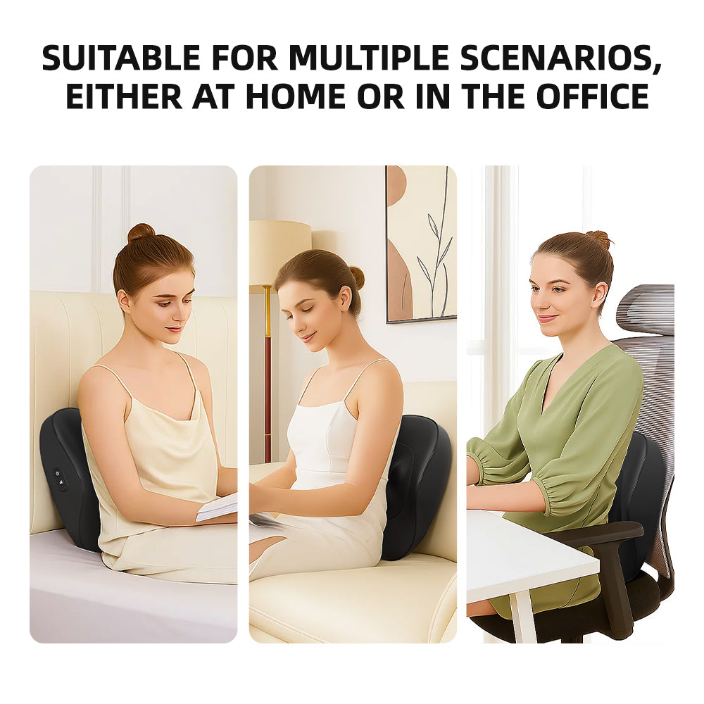 Massage Cushion with Heat for Neck & Back Relief