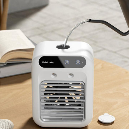 Portable Mini Air Cooler with Mist & LED Light