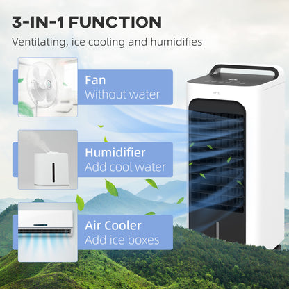 Portable Room Air Cooler with Remote & Ice Packs