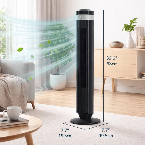 64" Bladeless Tower Fan with Remote & Oscillation