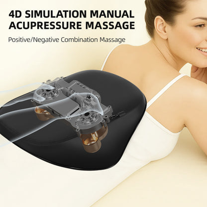 Massage Cushion with Heat for Neck & Back Relief