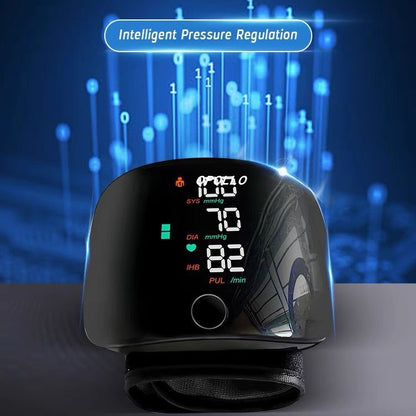 Rechargeable Digital Wrist Blood Pressure Monitor with LED Display