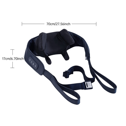 Cordless Rechargeable Shiatsu Neck & Back Massager with Heat