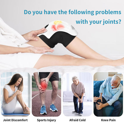Heated Knee Massager with LED & Heat Therapy
