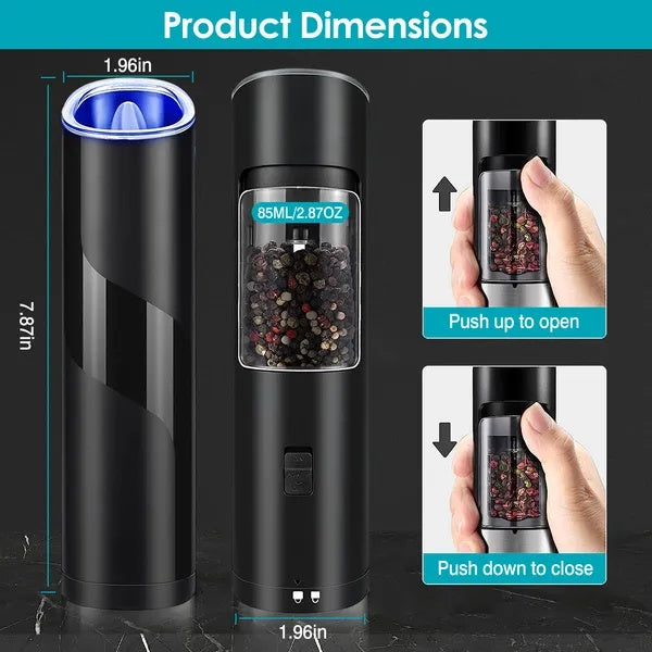 Automatic Electric Salt & Pepper Grinder with Gravity Sensor