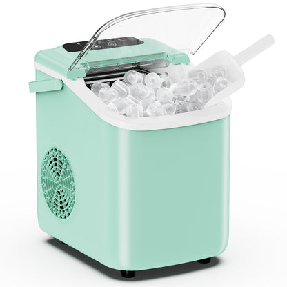 Portable Countertop Ice Maker – 9 Cubes in 6–8 Min, Quiet Operation