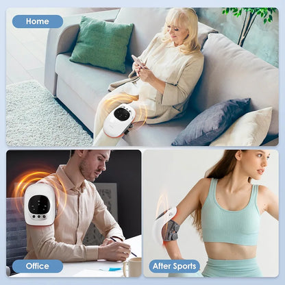 Heated Knee Massager with Heat & Vibration – Deep Heat Therapy for Fast Pain Relief