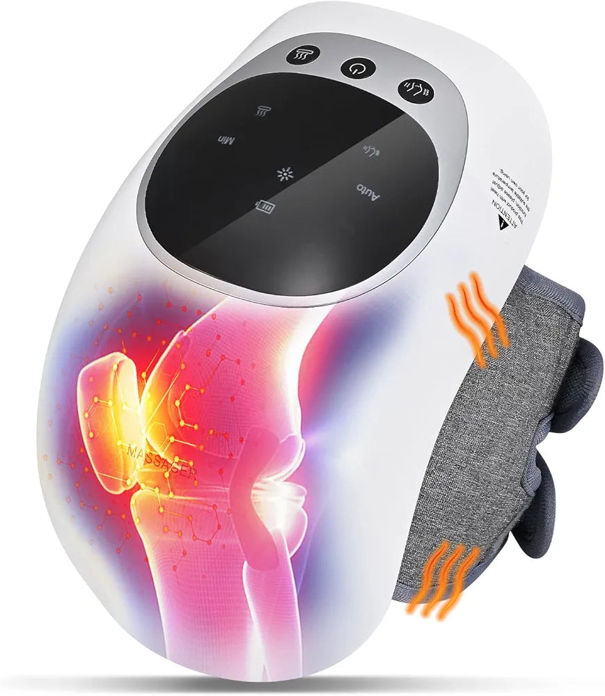 Heated Knee Massager with Heat & Vibration – Deep Heat Therapy for Fast Pain Relief
