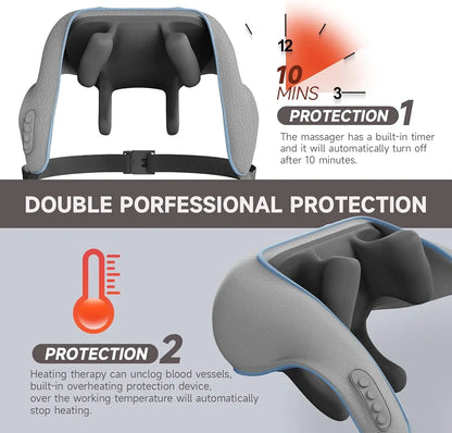 Deep Kneading Neck & Shoulder Massager with Heat